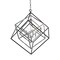 Z-Lite Euclid 4 Light Chandelier, Chrome 457-4CH-MB - alternate 3